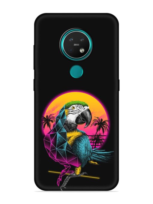 Rad Parrot Embossed Soft Silicone Case for Nokia 7.2 Zapvi