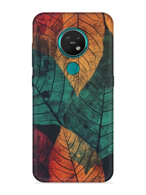 Leaves Artwork Embossed Soft Silicone Case for Nokia 7.2 Zapvi