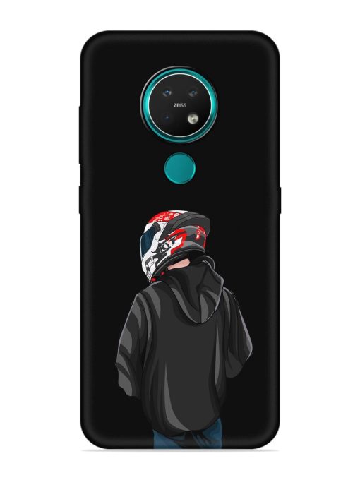 Motorcycle Rider Embossed Soft Silicone Case for Nokia 7.2