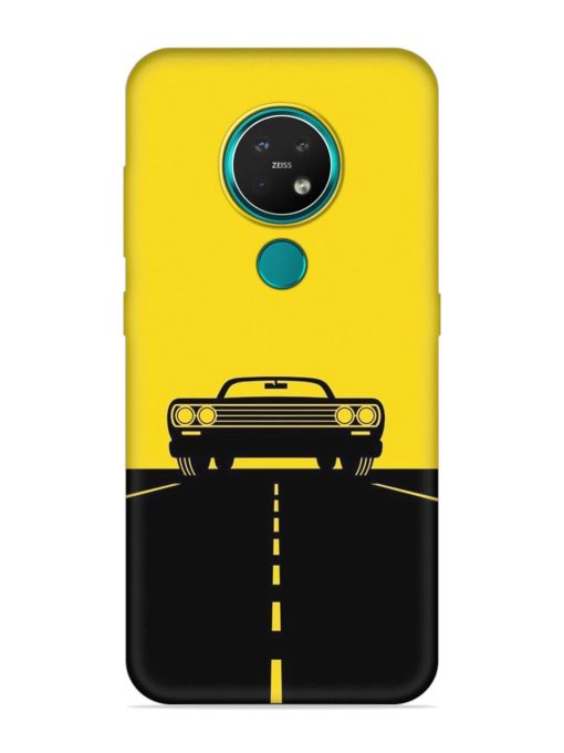 Classic Car Embossed Soft Silicone Case for Nokia 7.2 Zapvi