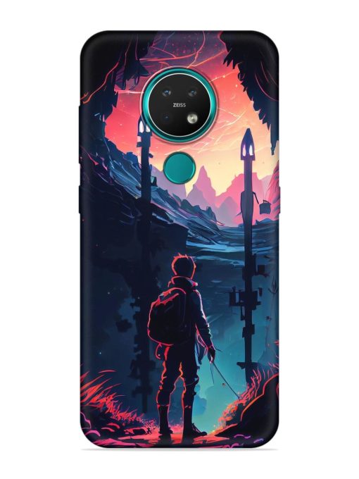 Cgs Artwork Embossed Soft Silicone Case for Nokia 7.2