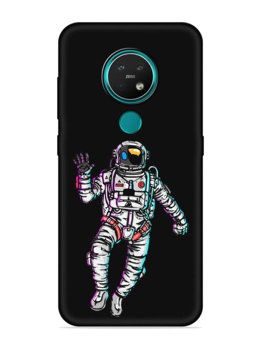 Spaceman Embossed Soft Silicone Case for Nokia 7.2 Zapvi