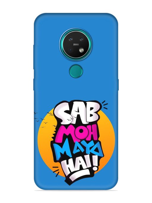 Sab Moh Moya Embossed Soft Silicone Case for Nokia 7.2 Zapvi