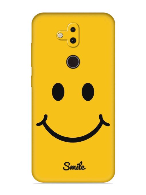 Yellow Smiley Embossed Soft Silicone Case for Nokia 8.1 Zapvi