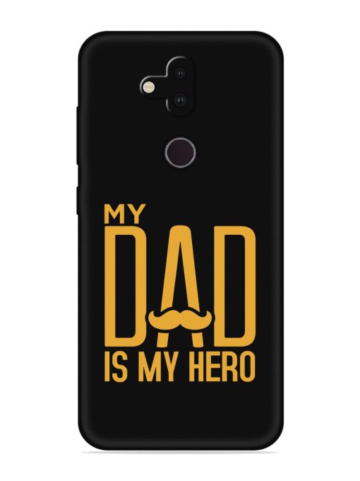 My Dad Is My Hero Embossed Soft Silicone Case for Nokia 8.1 Zapvi