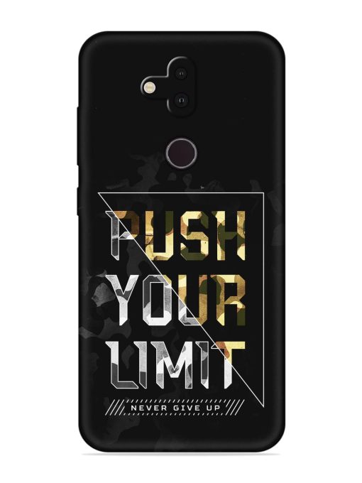 Push Your Limits Embossed Soft Silicone Case for Nokia 8.1 Zapvi