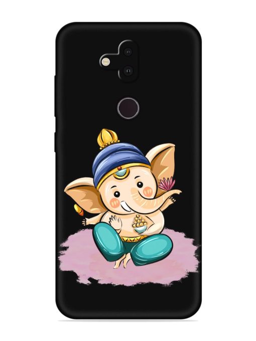 Bal Ganesh Vector Art Embossed Soft Silicone Case for Nokia 8.1 Zapvi