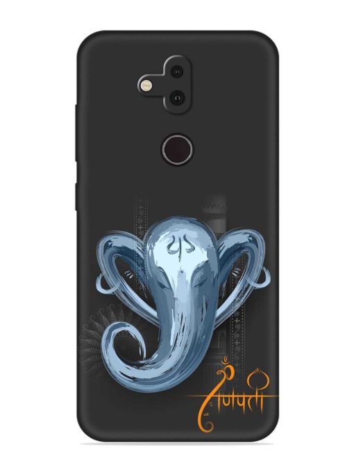 Illustration Lord Ganpati Embossed Soft Silicone Case for Nokia 8.1 Zapvi