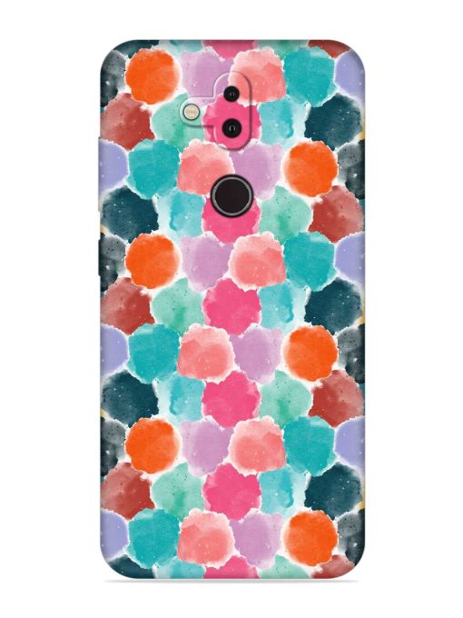 Colorful Seamless Pattern Embossed Soft Silicone Case for Nokia 8.1 Zapvi