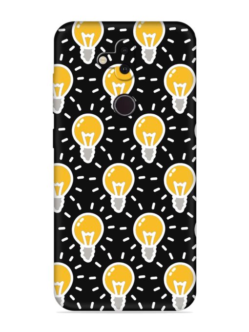 Light Bulb Seamless Embossed Soft Silicone Case for Nokia 8.1 Zapvi