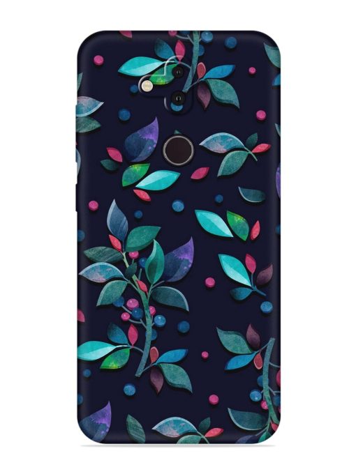 Decorative Watercolor Flower Embossed Soft Silicone Case for Nokia 8.1 Zapvi