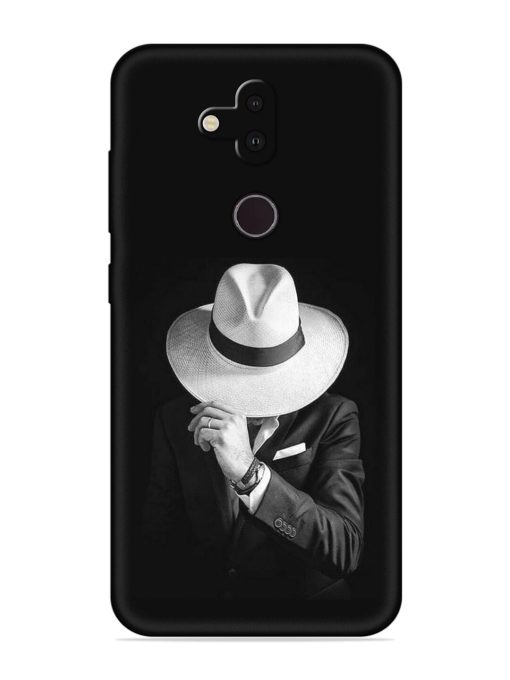 Men Under Hat Embossed Soft Silicone Case for Nokia 8.1 Zapvi