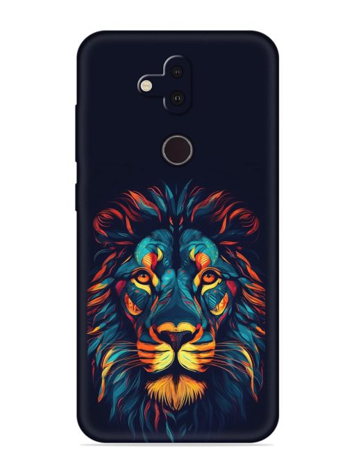 Colorful Lion Embossed Soft Silicone Case for Nokia 8.1 Zapvi