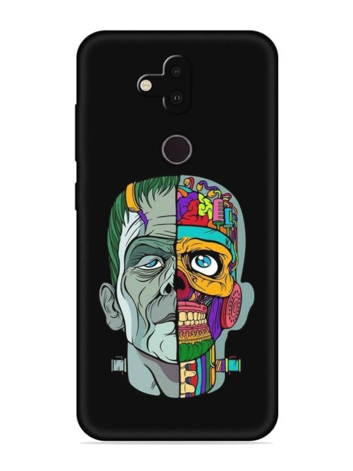 Men Vs Skull Embossed Soft Silicone Case for Nokia 8.1 Zapvi