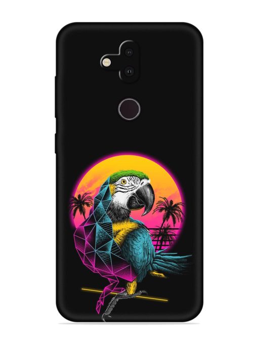 Rad Parrot Embossed Soft Silicone Case for Nokia 8.1 Zapvi