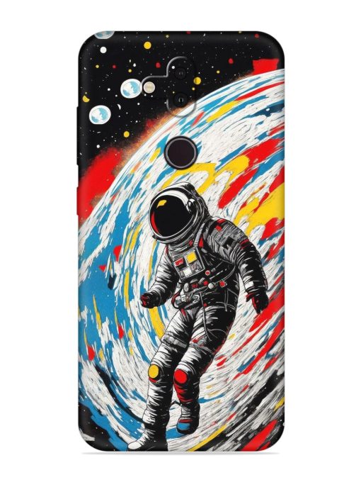 Astronaut Art Embossed Soft Silicone Case for Nokia 8.1 Zapvi