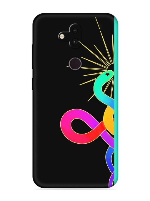 Art Geometric Abstraction Embossed Soft Silicone Case for Nokia 8.1 Zapvi