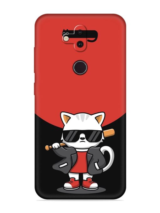 Cool Little Bear Cartoon Embossed Soft Silicone Case for Nokia 8.1 Zapvi