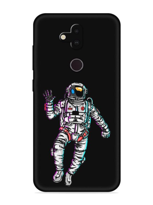 Spaceman Embossed Soft Silicone Case for Nokia 8.1 Zapvi