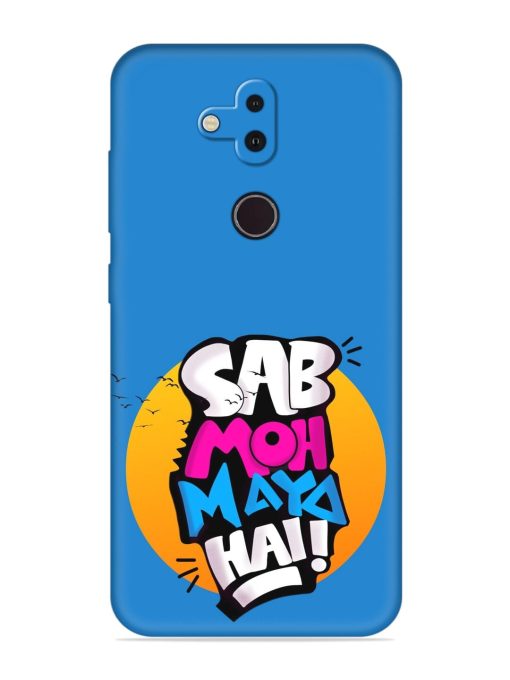 Sab Moh Moya Embossed Soft Silicone Case for Nokia 8.1 Zapvi