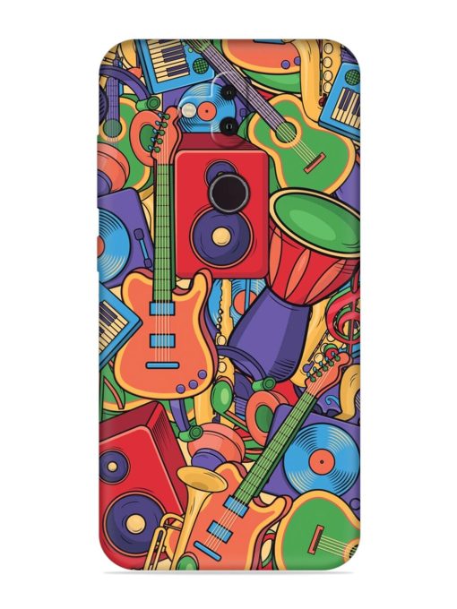 Colorful Music Art Embossed Soft Silicone Case for Nokia 8.1 Zapvi