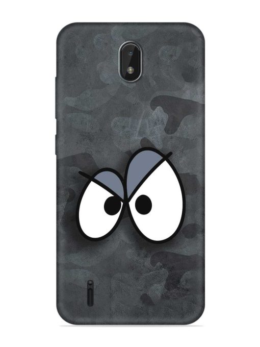 Big Eyes Night Mode Embossed Soft Silicone Case for Nokia C01 Plus Zapvi