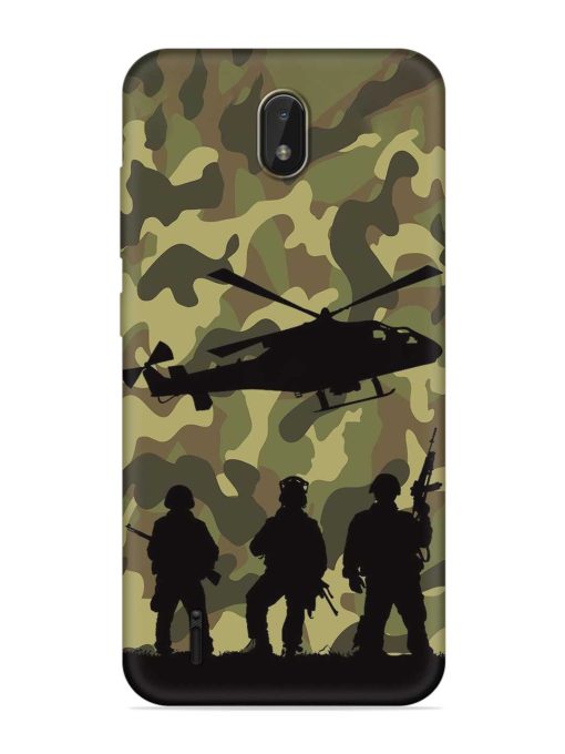 Army Heros Embossed Soft Silicone Case for Nokia C01 Plus Zapvi