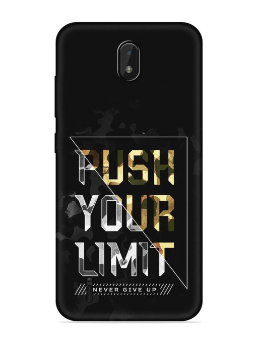 Push Your Limits Embossed Soft Silicone Case for Nokia C01 Plus Zapvi