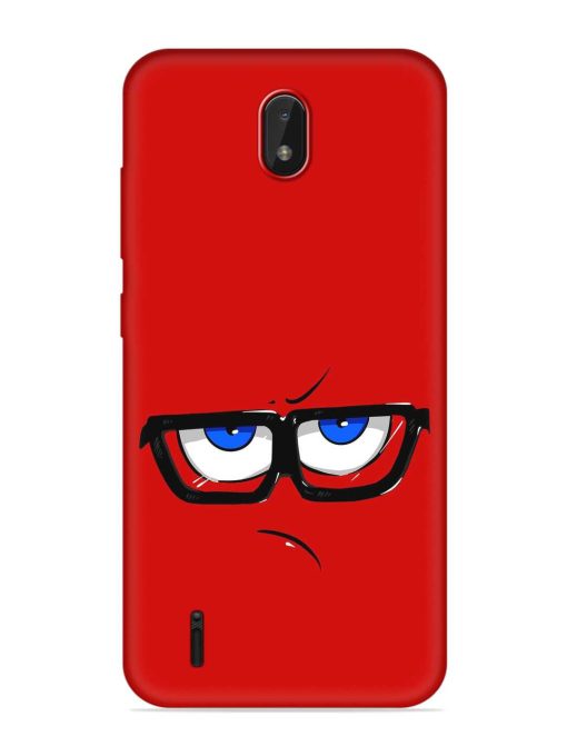 Rad Angry Face Embossed Soft Silicone Case for Nokia C01 Plus Zapvi