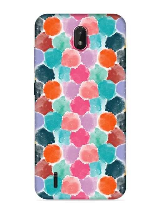 Colorful Seamless Pattern Embossed Soft Silicone Case for Nokia C01 Plus Zapvi