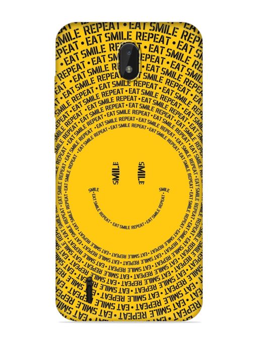 Smiley Embossed Soft Silicone Case for Nokia C01 Plus Zapvi