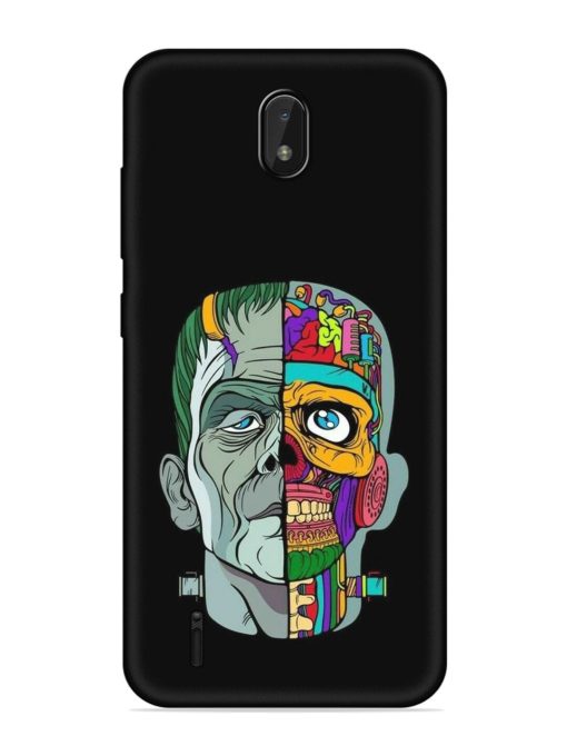 Men Vs Skull Embossed Soft Silicone Case for Nokia C01 Plus Zapvi