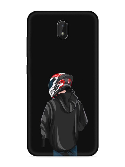 Motorcycle Rider Embossed Soft Silicone Case for Nokia C01 Plus Zapvi