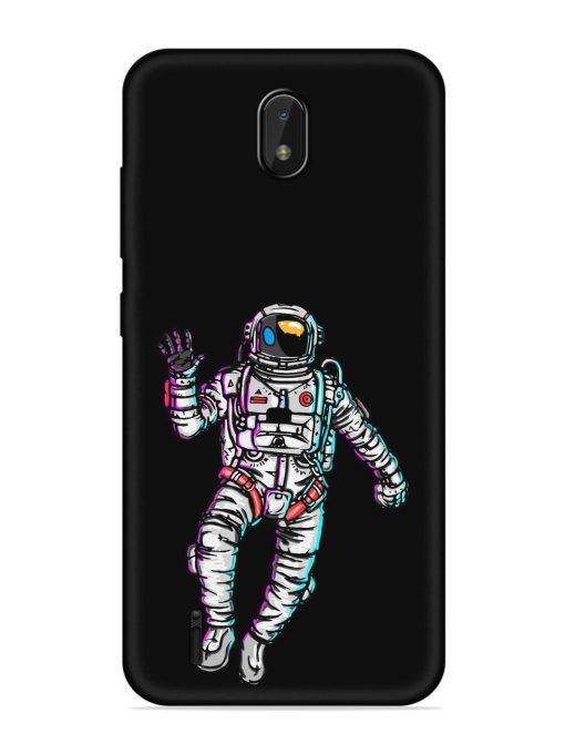 Spaceman Embossed Soft Silicone Case for Nokia C01 Plus Zapvi