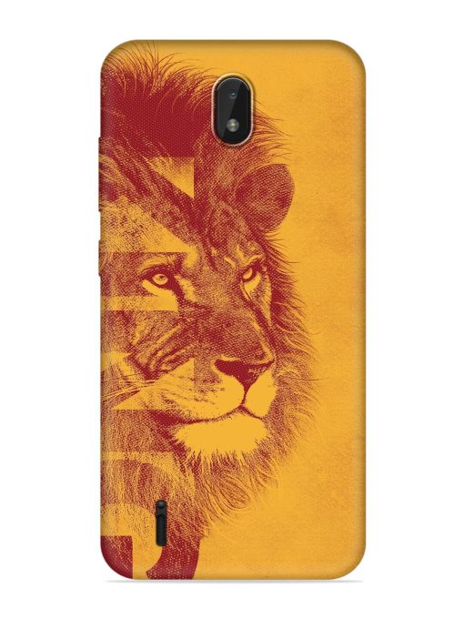 Gold Lion Crown Art Embossed Soft Silicone Case for Nokia C01 Plus Zapvi