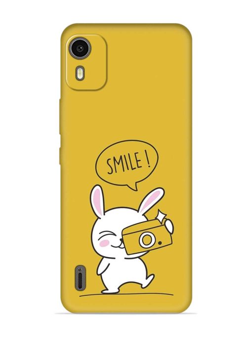 Hey Smile Please Embossed Soft Silicone Case for Nokia C12 Zapvi