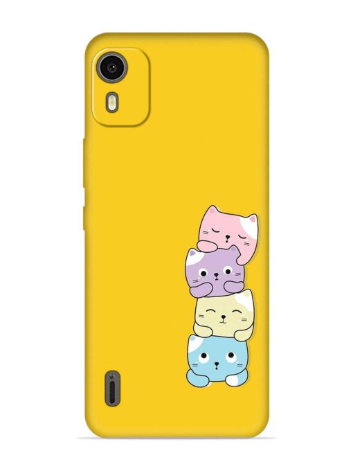 Cartoon Anime Embossed Soft Silicone Case for Nokia C12 Zapvi