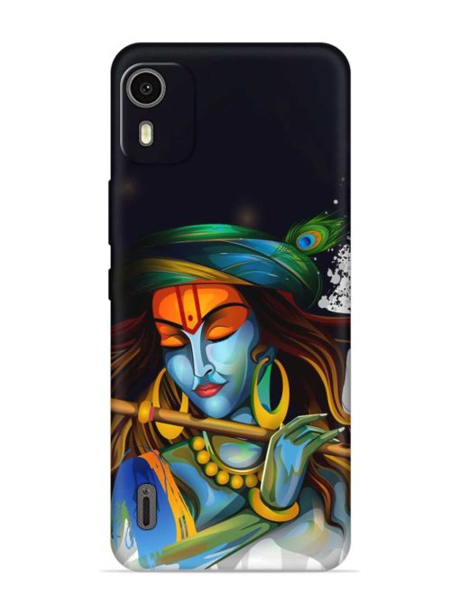 Krishna Art Embossed Soft Silicone Case for Nokia C12 Zapvi