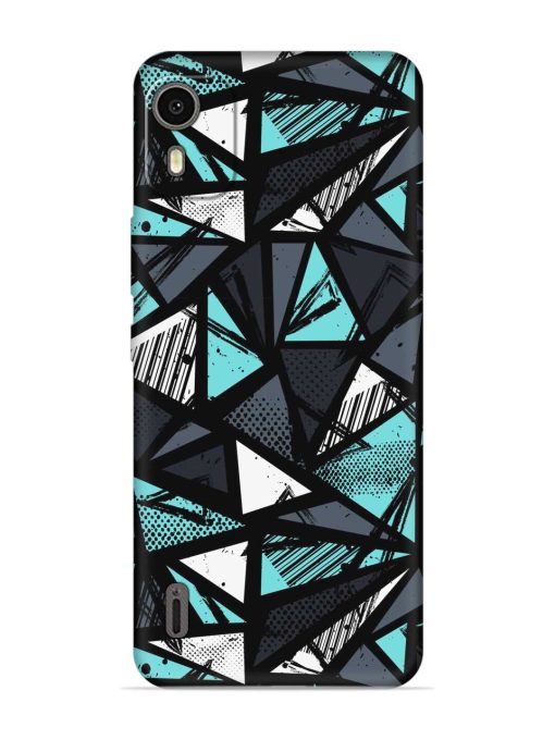 Abstract Seamless Embossed Soft Silicone Case for Nokia C12 Zapvi