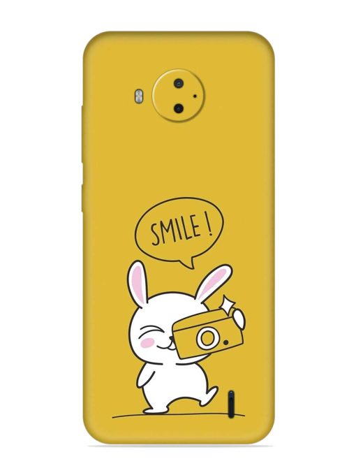 Hey Smile Please Embossed Soft Silicone Case for Nokia C20 Plus Zapvi