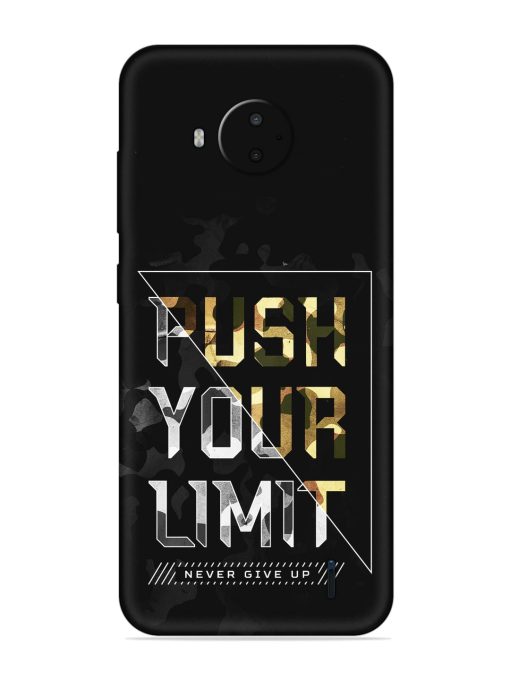 Push Your Limits Embossed Soft Silicone Case for Nokia C20 Plus Zapvi