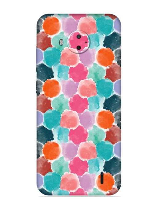 Colorful Seamless Pattern Embossed Soft Silicone Case for Nokia C20 Plus