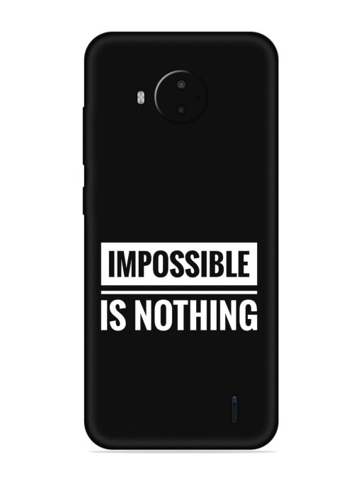 Impossible Is Nothing Embossed Soft Silicone Case for Nokia C20 Plus Zapvi