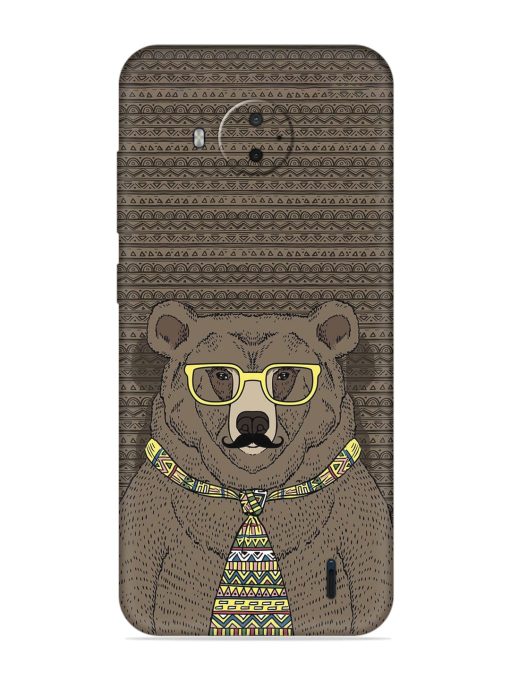 Grizzly Bear Embossed Soft Silicone Case for Nokia C20 Plus Zapvi