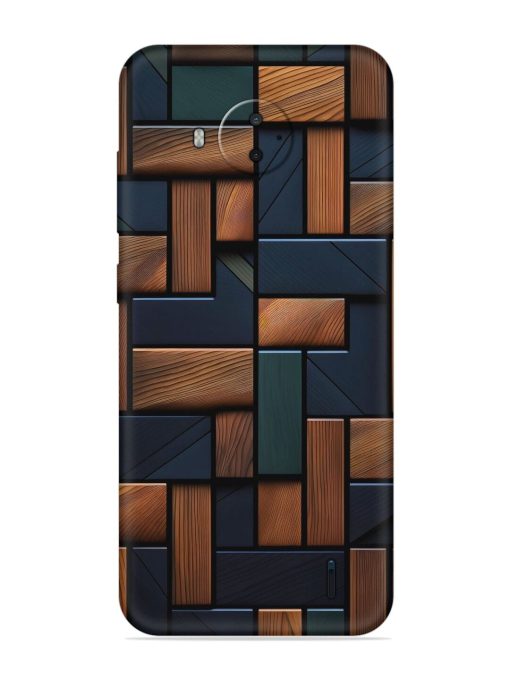 Wooden Background Cubes Embossed Soft Silicone Case for Nokia C20 Plus Zapvi