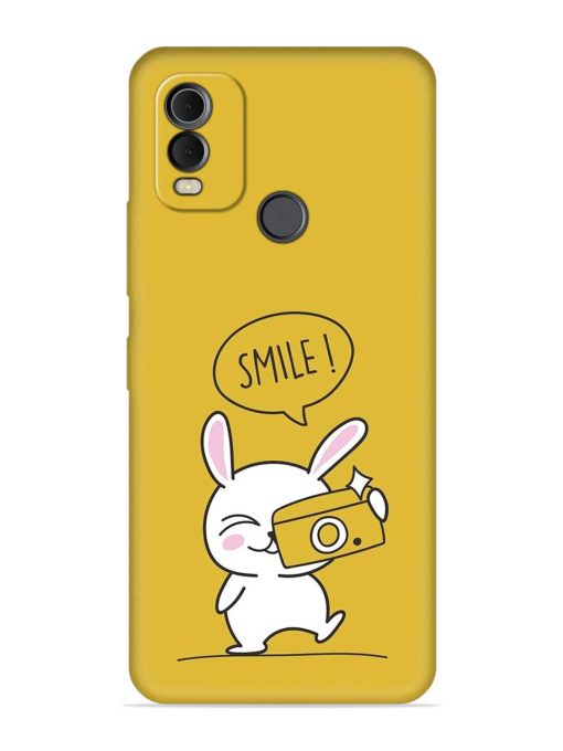 Hey Smile Please Embossed Soft Silicone Case for Nokia C22 Zapvi