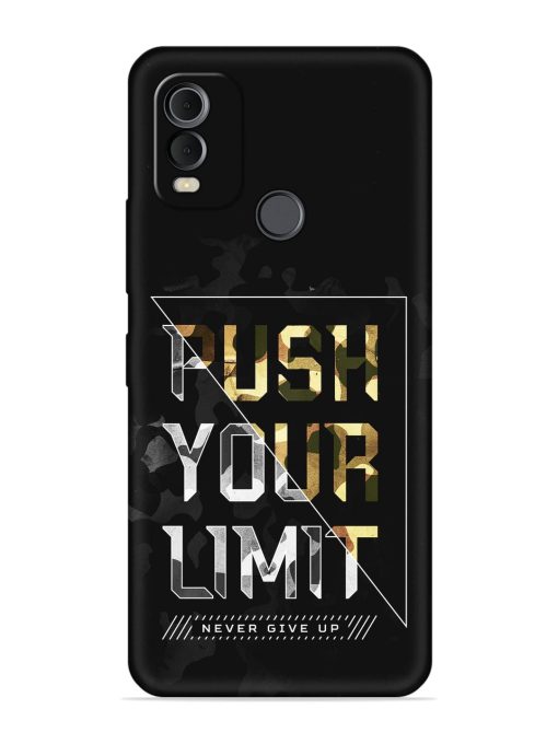 Push Your Limits Embossed Soft Silicone Case for Nokia C22 Zapvi