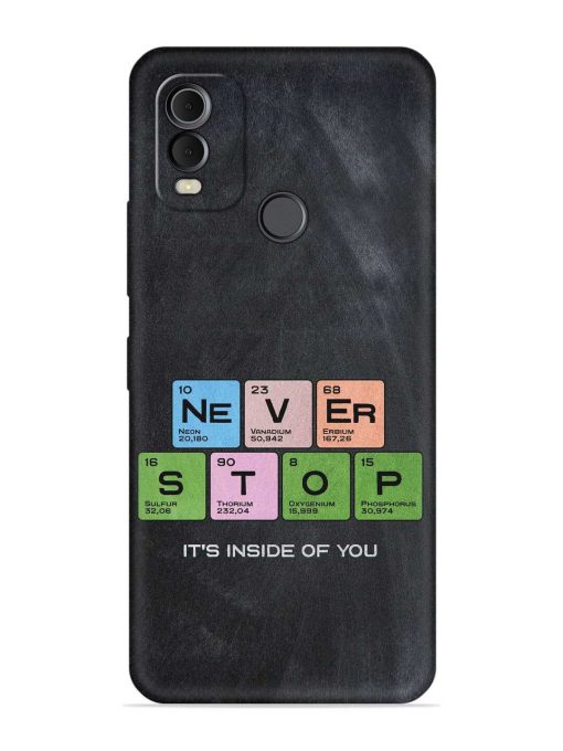 Never Stop It'S Inside Of You Embossed Soft Silicone Case for Nokia C22 Zapvi