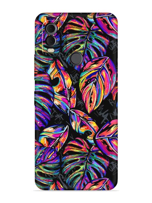 Tropical Seamless Vector Embossed Soft Silicone Case for Nokia C22 Zapvi