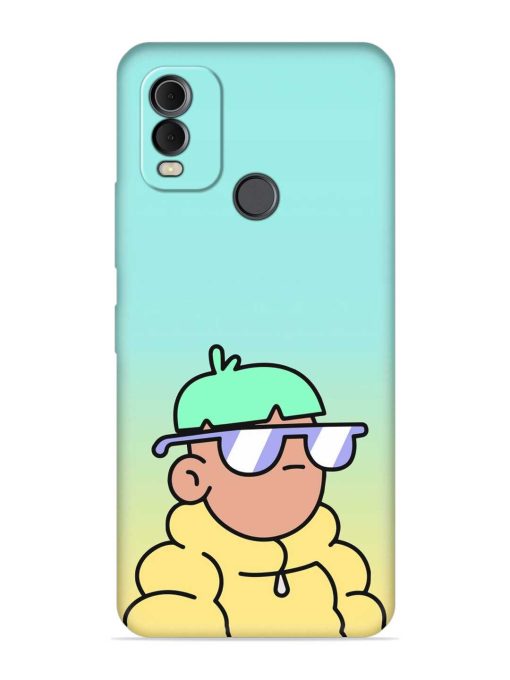 Doodles Cool Character Embossed Soft Silicone Case for Nokia C22 Zapvi